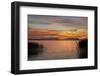 Red Sky over the Saaler Bodden Close Ahrenshoop-Uwe Steffens-Framed Photographic Print