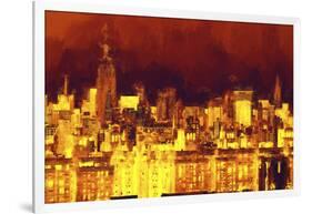 Red Skyline-Philippe Hugonnard-Framed Giclee Print