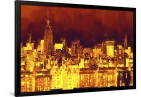 Red Skyline-Philippe Hugonnard-Framed Giclee Print