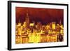 Red Skyline-Philippe Hugonnard-Framed Giclee Print