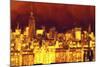 Red Skyline-Philippe Hugonnard-Mounted Giclee Print