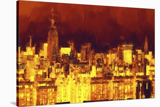 Red Skyline-Philippe Hugonnard-Stretched Canvas