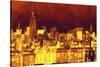 Red Skyline-Philippe Hugonnard-Stretched Canvas