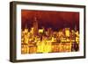 Red Skyline-Philippe Hugonnard-Framed Premium Giclee Print