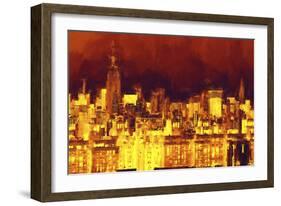 Red Skyline-Philippe Hugonnard-Framed Premium Giclee Print