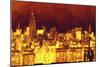 Red Skyline-Philippe Hugonnard-Mounted Premium Giclee Print