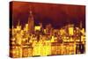 Red Skyline-Philippe Hugonnard-Stretched Canvas