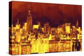 Red Skyline-Philippe Hugonnard-Stretched Canvas