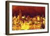 Red Skyline-Philippe Hugonnard-Framed Giclee Print