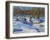 Red Sledge, Lomberdale Hall, Derbyshire, 2014-Andrew Macara-Framed Giclee Print