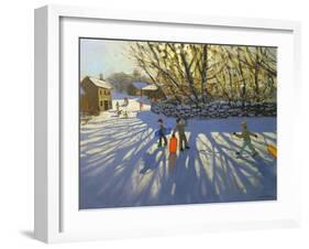 Red Sledge, Monyash, Derbyshire-Andrew Macara-Framed Giclee Print