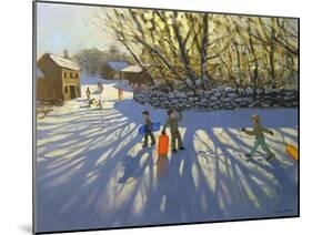 Red Sledge, Monyash, Derbyshire-Andrew Macara-Mounted Giclee Print