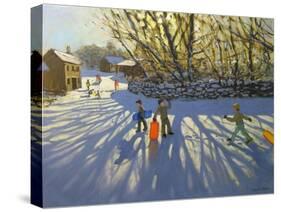 Red Sledge, Monyash, Derbyshire-Andrew Macara-Stretched Canvas