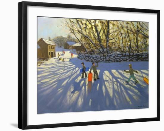 Red Sledge, Monyash, Derbyshire-Andrew Macara-Framed Giclee Print