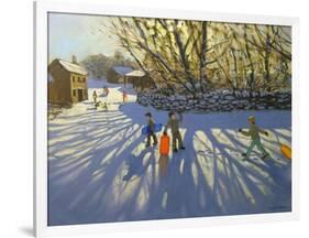 Red Sledge, Monyash, Derbyshire-Andrew Macara-Framed Giclee Print