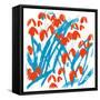 Red Snowdrops-Jenny Frean-Framed Stretched Canvas