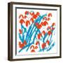 Red Snowdrops-Jenny Frean-Framed Giclee Print