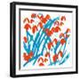 Red Snowdrops-Jenny Frean-Framed Giclee Print