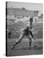 Red Sox Dave Ferriss Pitching to Yankee Player at Yankee Stadium During Game-Sam Shere-Stretched Canvas