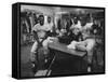 Red Sox Players Reggie Smith and George Scott-Art Rickerby-Framed Stretched Canvas