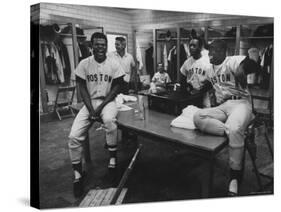 Red Sox Players Reggie Smith and George Scott-Art Rickerby-Stretched Canvas