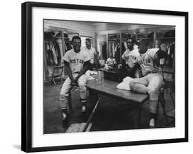 Red Sox Players Reggie Smith and George Scott-Art Rickerby-Framed Premium Photographic Print