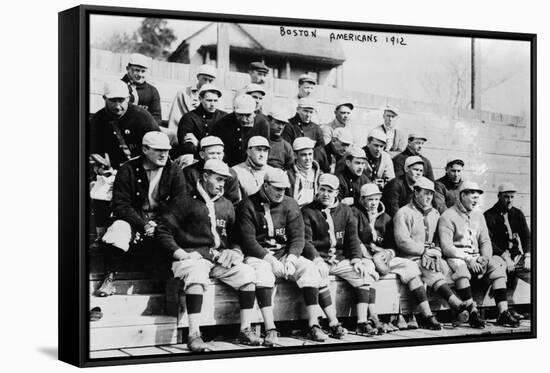 Red Sox Team, Baseball Photo - Hot Springs, AR-Lantern Press-Framed Stretched Canvas