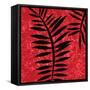 Red Sponge Fern II-Ruth Palmer-Framed Stretched Canvas