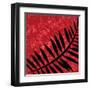 Red Sponge Fern-Ruth Palmer-Framed Art Print