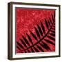 Red Sponge Fern-Ruth Palmer-Framed Art Print