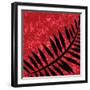 Red Sponge Fern-Ruth Palmer-Framed Art Print