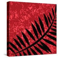 Red Sponge Fern-Ruth Palmer-Stretched Canvas
