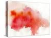 Red Spot, Watercolor Abstract Hand Painted Background-katritch-Stretched Canvas