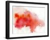 Red Spot, Watercolor Abstract Hand Painted Background-katritch-Framed Art Print