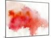 Red Spot, Watercolor Abstract Hand Painted Background-katritch-Mounted Art Print