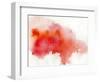 Red Spot, Watercolor Abstract Hand Painted Background-katritch-Framed Art Print