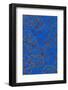 Red Spots on Blue with Gold Squiggles-Found Image Holdings Inc-Framed Photographic Print