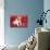 Red Spotted Pet Bed With Little Jack Russel Puppy-Ivonnewierink-Photographic Print displayed on a wall