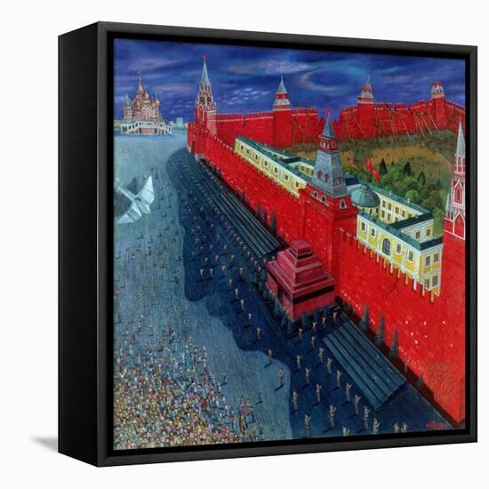 Red Square, 1988-Tamas Galambos-Framed Stretched Canvas