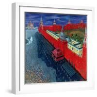 Red Square, 1988-Tamas Galambos-Framed Giclee Print