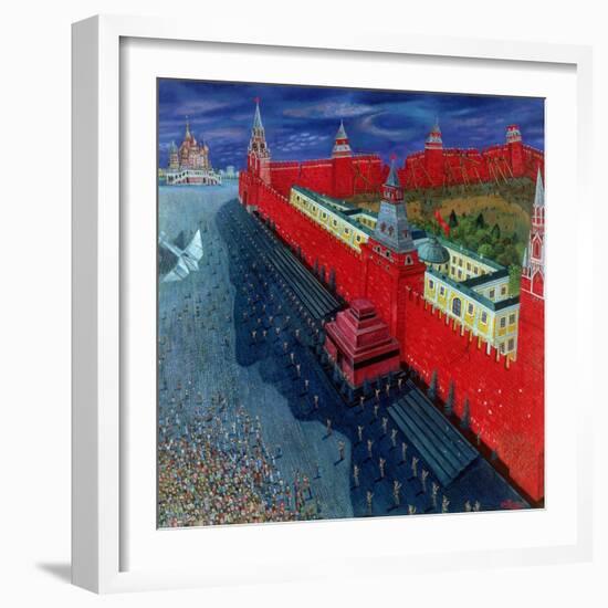 Red Square, 1988-Tamas Galambos-Framed Premium Giclee Print