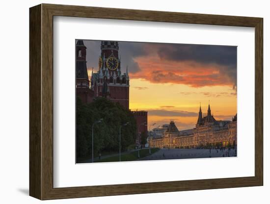 Red Square at Dusk.-Jon Hicks-Framed Photographic Print