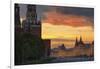 Red Square at Dusk.-Jon Hicks-Framed Photographic Print