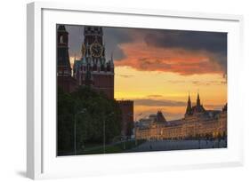 Red Square at Dusk.-Jon Hicks-Framed Photographic Print