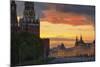 Red Square at Dusk.-Jon Hicks-Mounted Photographic Print