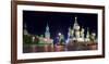 Red Square at night, Moscow-Vadim Ratsenskiy-Framed Art Print