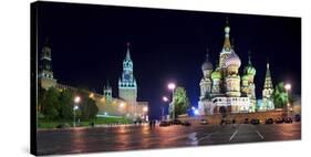 Red Square at night, Moscow-Vadim Ratsenskiy-Stretched Canvas