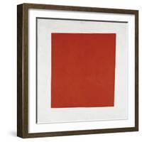 Red Square: Painterly Realism of a Peasant Woman in Two Dimensions, 1915-null-Framed Giclee Print