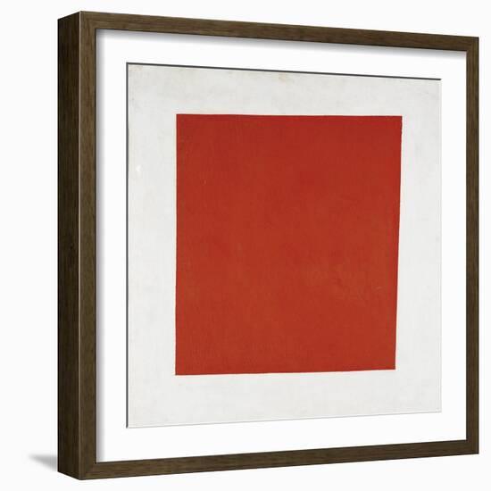 Red Square: Painterly Realism of a Peasant Woman in Two Dimensions, 1915-null-Framed Giclee Print