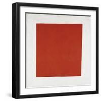 Red Square: Painterly Realism of a Peasant Woman in Two Dimensions, 1915-null-Framed Giclee Print